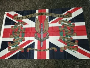 Special Air Service (SAS) battle honours Union Flag 3X5FT - Picture 1 of 6