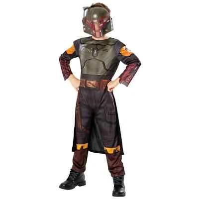 Boba Fett Star Wars Mandalorian Child Costume Cosplay Jumpsuit - Rubie's 301353 - Image 1 of 4