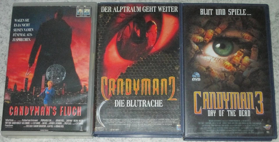 Candyman 1 2 3 - VHS/Horror/Tony Todd/FSK 18 - Bild 1 von 3