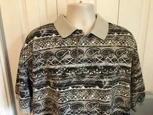 Herren Pebble Beach Golf Polo Kurzarm Shirt Braun XL A5 - Bild 1 von 7