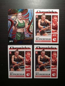 2023 Panini UFC Chronicles Erin Blanchfield Revolution And 3 Chronicles RCs (4)