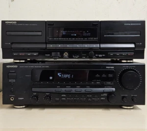Kenwood KR-V7050 AV Stereo Receiver & KX-W6070 Double Cassette Deck (See Descr) - Picture 1 of 16