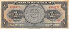 Mexico  1  Peso  20.5.1959  Series IX  Prefix A  Circulated Banknote MPCX