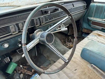 Lincoln Continental 1964 1965 volante y botón de bocina azul/verde Foto 1 de 4