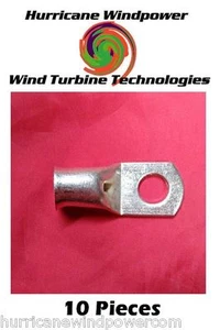 (10 PCS) 1/0 Gauge/AWG 3/8 Inch Tinned Copper Lug Battery Cable Connector - Picture 1 of 4