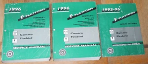1996 Camaro Firebird F Platform Service Manual Book 1 & 2 w/ Noise Reduction Man - Picture 1 of 22