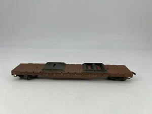 Unbranded #469617 HO Brown Pennsylvania Flat Car Fair Condition - Picture 1 of 6