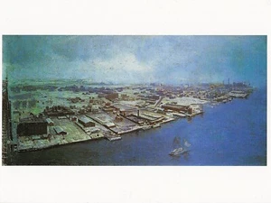 Postcard Sebastion Cruset "View from Queensboro Bridge" 1910 Museum of City NY  - Picture 1 of 1
