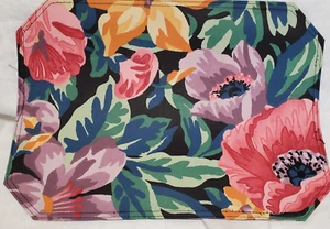 16er Set Vintage Blumen Tischsets Rosa Lila Grün 18"x13" Baumwolle Wendbar - Bild 1 von 11