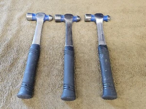 3 Vaughan 12oz Ounce Steel Ball Peen Pein Hammer R2012 Rubber Grip Handle Lot - Picture 1 of 12