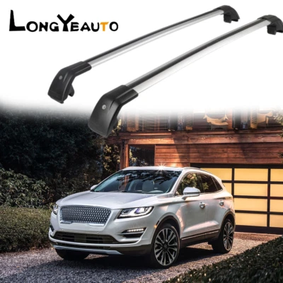 Crossbar Fits For Lincoln MKC 2015-2019 Cross Bar Roof Rack silver black - Image 1 of 4