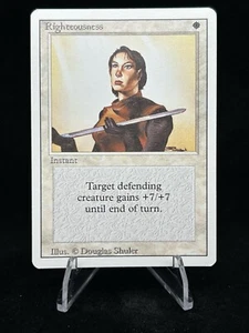 RIGHTEOUSNESS Revised Edition 1994 Magic The Gathering MTG TCG 🔥MINT🔥Rare🔥 - Picture 1 of 12