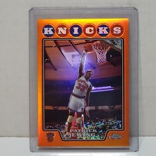 2008-09 Topps Chrome Patrick Ewing Orange Refractor 314/499 New York Knicks #179