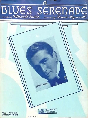 Partituras A Blues Serenade Henry King Frank Signorelli Mitchell Parish 1935 Foto 1 de 3