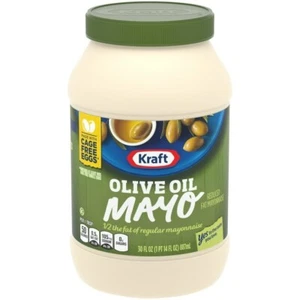 Kraft Mayo con aceite de oliva mayonesa reducida en grasa tarro de 30 fl oz - Imagen 1 de 2