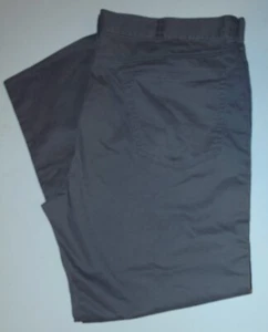 New mens Kirkland Signature Cotton Twill Flat  Pants 32 30 gray - Picture 1 of 2