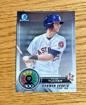 KYLE TUCKER 2018 Bowman Chrome #BTP-17 Scouts' Top 100 Prospects - Image 1 of 2