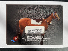Riva Ridge 2020 Historic Autographs DNA Sample Card RARE HA Belmont Stakes Hair