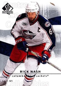 2008-09 Sp Authentic #19 Rick Nash - Picture 1 of 1