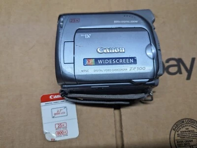 CANON ZR500 MINI DIGITAL VIDEO CAMCORDER (No Charger, Untested) AS-IS - Image 1 of 4