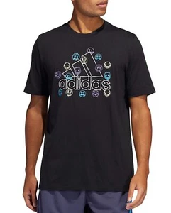 Adidas Men's Big Mood Freelift Short Sleeve Tee, Black - Picture 1 of 8