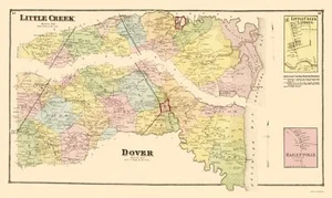 Historischer Stadtplan - Little Creek Dover Delaware - Biere 1868 - 23 x 38,45 - Bild 1 von 20