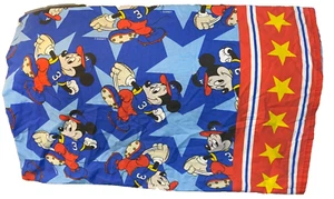 J5 !WOW! Vintage Disney MICKEY MOUSE Baseball STARS pillow case (Cotton) - Picture 1 of 3