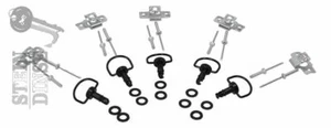 SD-Tec Schnellverschluss Motorrad Verkleidung, 5er Set, 17mm, mit Nietplatte - Bild 1 von 3