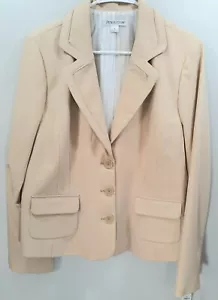 Chaqueta Blazer Pendleton Mujer Beige Crema Talla 14 Nueva Con Etiquetas - Imagen 1 de 8