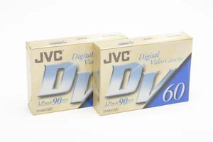 Set of 2 JVC Mini DV 60 minute cassette M-DV60ME - Picture 1 of 2