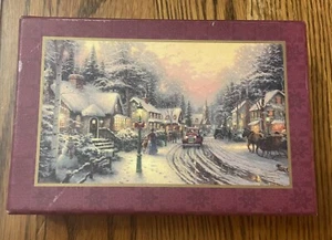 2004 Thomas Kinkade Village of Christmas, Holiday Gathering,2 Deck Playing Cards - Picture 1 of 7