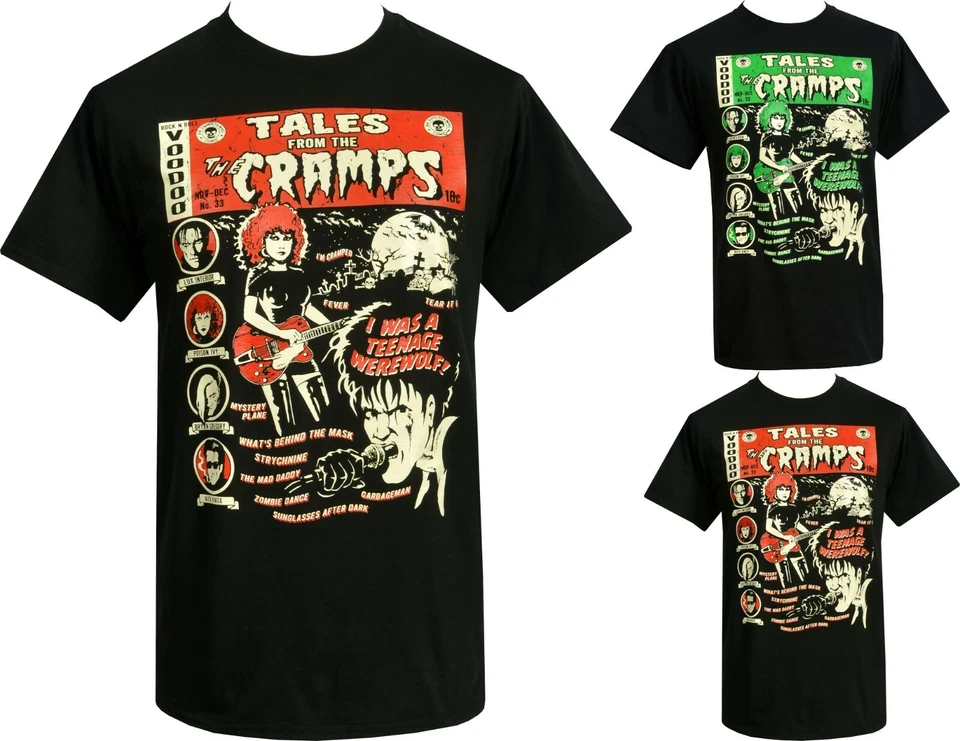 The Cramps Mens Psychobilly T-Shirt Vince Ray Poison Ivy Lux Interior Voodoo - Image 1 of 1