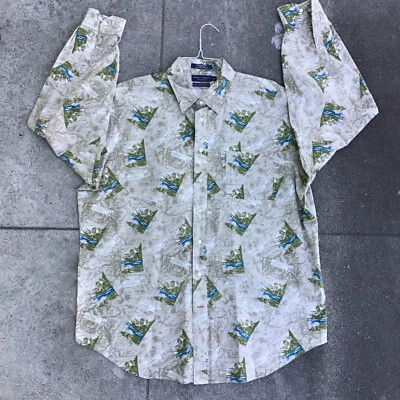 Daniel Cremieux Men XL National Parks Cotton Button Up Dress Shirt Long Sleeve - Image 1 of 4