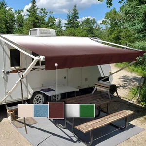 (21'(Fabric 20'2") RV Awning Fabric Replacement Standard Grade Premium Vinyl - Picture 1 of 6