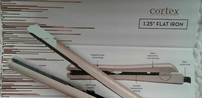 Cortex International 1.25" Flat Iron Ceramic PINK ROSE New In Box - Image 1 of 3