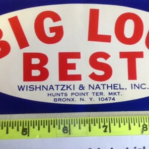 ETICHETTA CASSA PRODOTTO "BIG LOU'S BEST" - Foto 1 di 1
