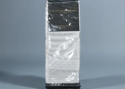 DONNA KARAN HOME ESSENTIAL SILKY STRIPE Collection PLATINUM STANDARD/QUEEN Sham - Image 1 of 3