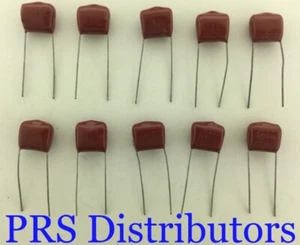 Metallized Film Capacitor 103J 630V 10nF 0.01uF Polyester Capacitor 10 Pieces - Picture 1 of 2
