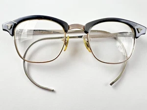 Occhiali da vista vintage American Optical 1/10 12KGF 6 1/2 AO USA montatura anni 50 - Foto 1 di 19