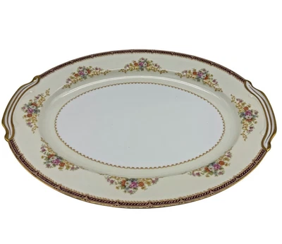 Plato de cocina clásico vintage Noritake floral ovalado de porcelana Foto 1 de 4