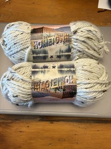 (2 Pack) Lion Brand Yarn 135-302H Hometown Bulky Yarn, Aspen Tweed New - Picture 1 of 4
