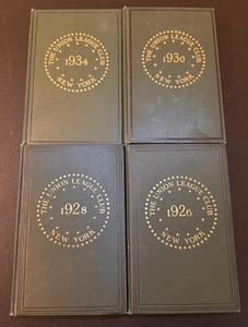 The Union League Club New York Charters/Officers/Bylaws 1926 1928 1930 1934 Lot - Imagen 1 de 11