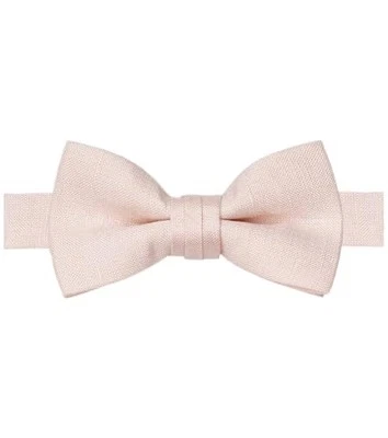 Pajarita lisa preatada para hombre y niño, pajaritas mezcladas de algodón y lino  Foto 1 de 4