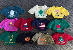 11 Vintage Boyds Bear Pullover des Monats 11 Pullover kein FEB SAUBER GEBRAUCHT, IN EINWANDFREIEM ZUSTAND - Bild 1 von 14
