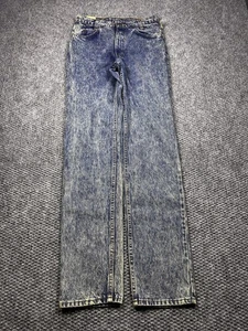 Vintage Levis 506 Jeans Mens 30x30 Blue Acid Wash Straight Leg Student Fit 80s - Picture 1 of 8