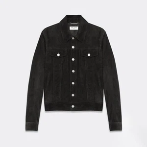 Saint Laurent Suede Trucker Jacket - Picture 1 of 4