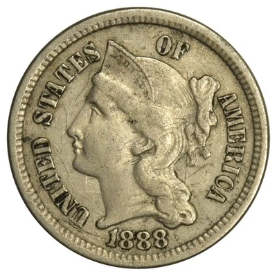 1888 3 CENT NICKEL ~ NICE AND ORIGINAL VF! - Image 1 of 2