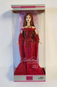 Muñeca Barbie Rubí Julio 2002 Colección Piedra de Nacimiento B3415 Pelirroja Mattel Nueva - Imagen 1 de 10