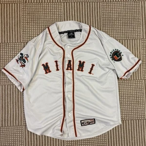 Camiseta de béisbol cosida vintage de los Miami Hurricanes de colección años 90 Coliseo talla XL - Imagen 1 de 6