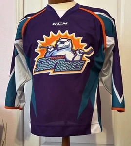 Orlando Solar Bears 2010s ECHL CCM Minor League Hockey Jersey YOUTH L/XL - Bild 1 von 10